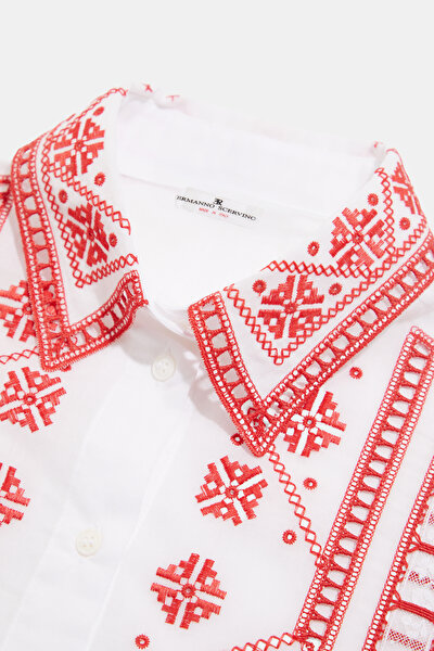 RED LONG SLEEVE SHIRT 8