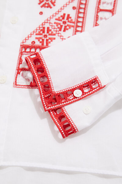 RED LONG SLEEVE SHIRT 9