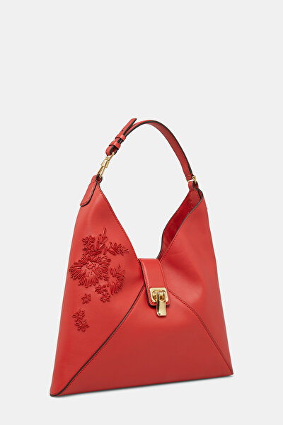 RED LEATHER BAG 4