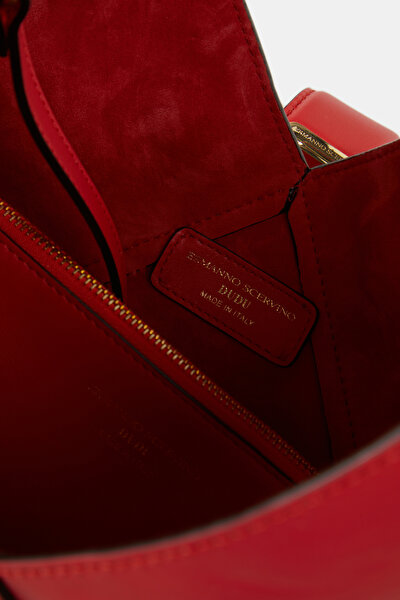RED LEATHER BAG 8