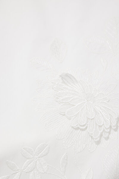 WHITE WIDE LEG TROUSERS 8