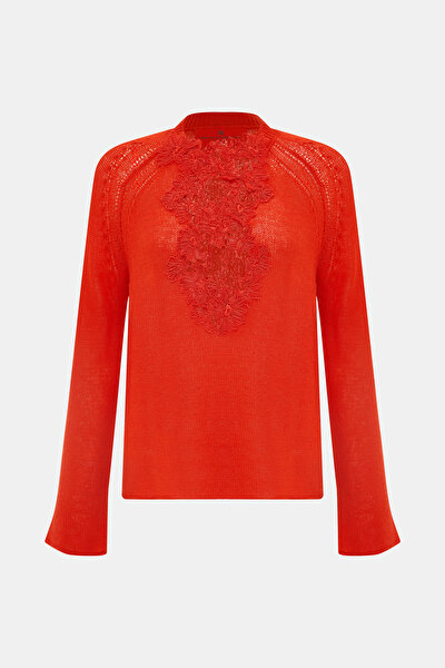 RED BASIC / ROUND NECKLINE TRICOT 8