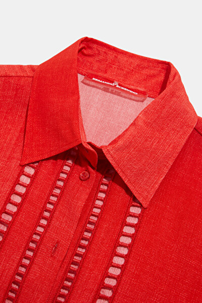 RED LONG SLEEVE SHIRT 9