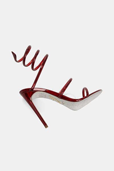 RED LEATHER SHOE 8