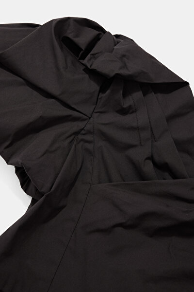 DARK BROWN OFF THE SHOULDER DRESS 9