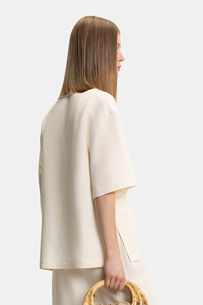 CREAM SHORT SLEEVE SHIRT 3