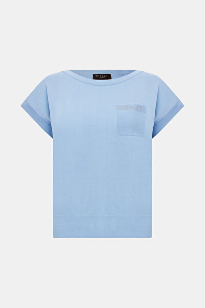 BLUE BOAT NECK TRICOT 8