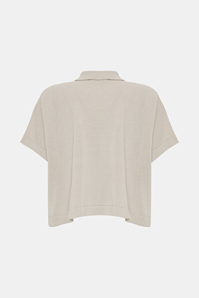 BEIGE POLO NECK TRICOT 8