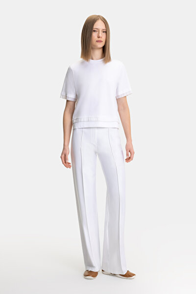 ECRU BASIC / ROUND NECKLINE SHORT SLEEVE TSHIRT 4