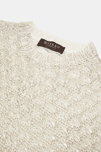 ECRU BASIC / ROUND NECKLINE TRICOT 3