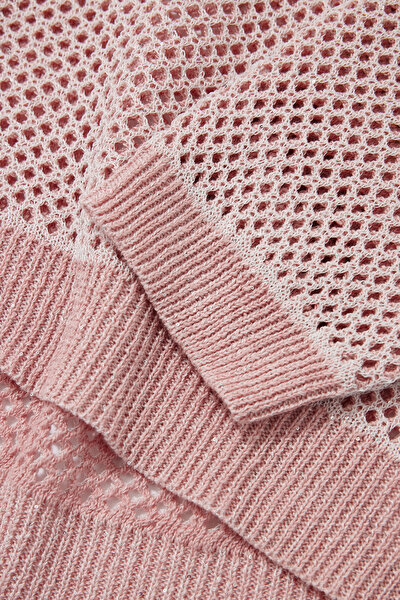 DRIED ROSE V NECK TRICOT 10