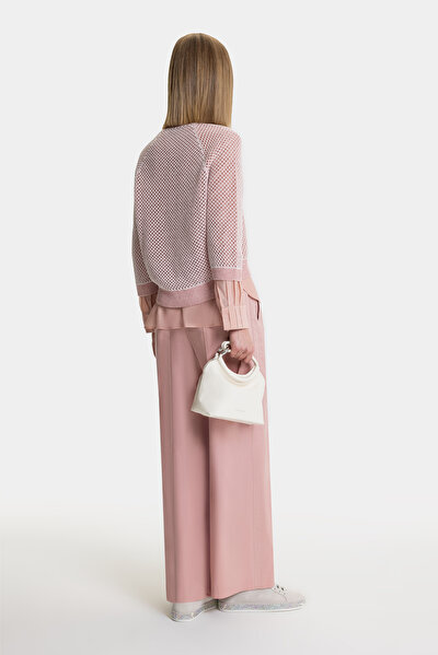 DRIED ROSE V NECK TRICOT 5