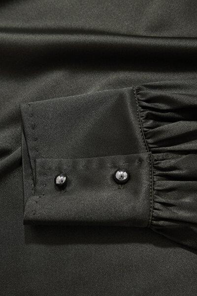 DARK GREEN LONG SLEEVE BLOUSE 10