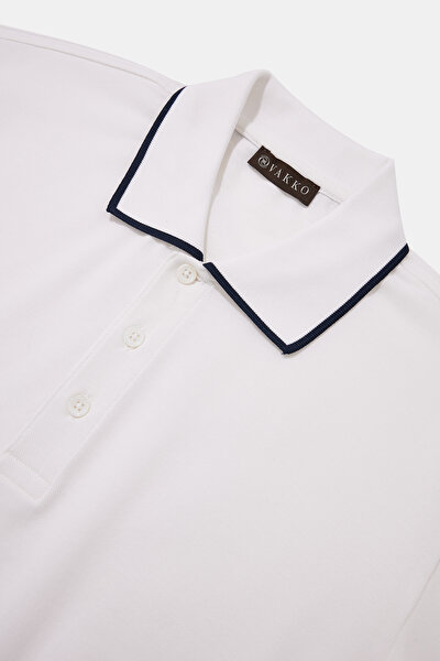 NAVY BLUE POLO NECK SHORT SLEEVE TSHIRT 3