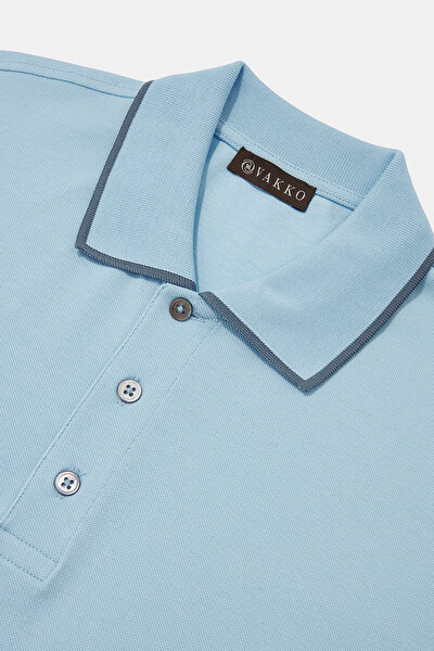 SMOKED POLO NECK SHORT SLEEVE TSHIRT 3