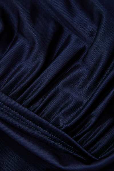 DARK NAVY BLUE ASYMMETRIC DRESS 4