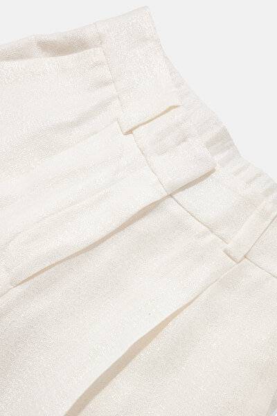 ECRU WIDE LEG TROUSERS 8
