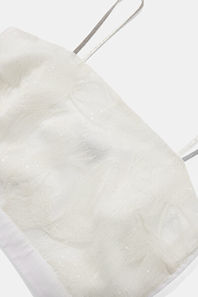 ECRU SQUARE SLEEVELESS SUSPENDER BLOUSE 10