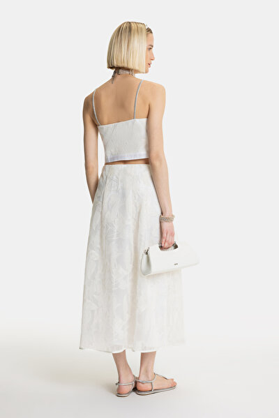 ECRU SQUARE SLEEVELESS SUSPENDER BLOUSE 4