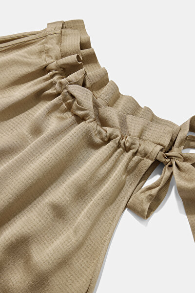 CAMEL BASIC / ROUND NECKLINE SLEEVELESS BLOUSE 8