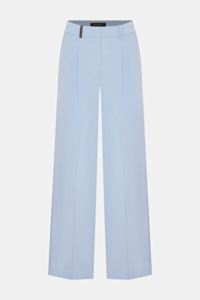 BLUE WIDE LEG TROUSERS 4