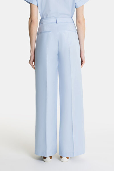 BLUE WIDE LEG TROUSERS 3
