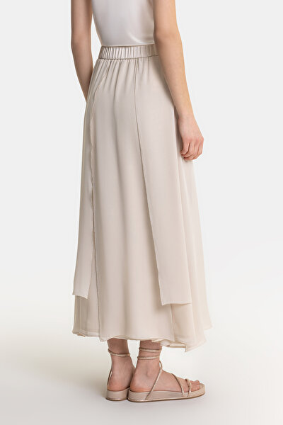 BEIGE MIDI SKIRT 4