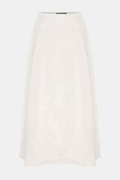 ECRU MIDI SKIRT 5