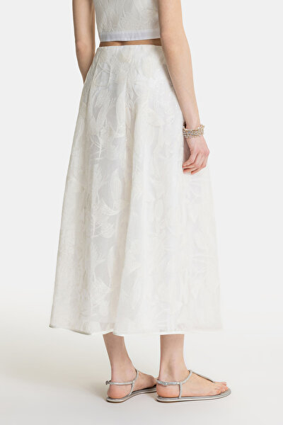ECRU MIDI SKIRT 4