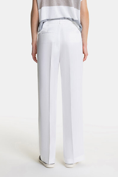 ECRU WIDE LEG TROUSERS 3