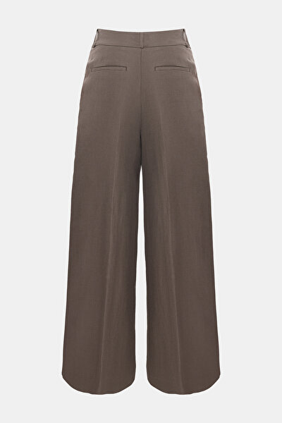 BROWN WIDE LEG TROUSERS 5