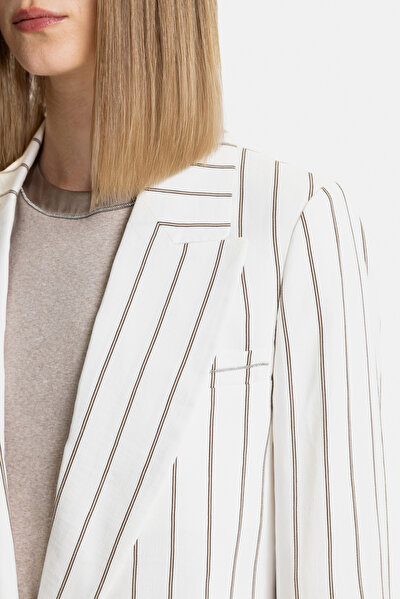 BEIGE SHAWL COLLAR JACKET 3