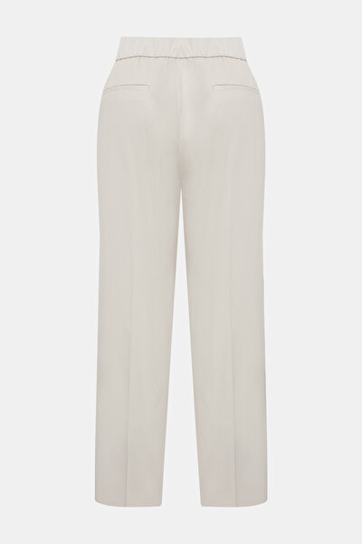 BEIGE WIDE LEG TROUSERS 5