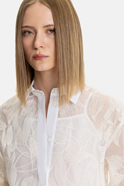 ECRU 3/4 SLEEVES SHIRT 3