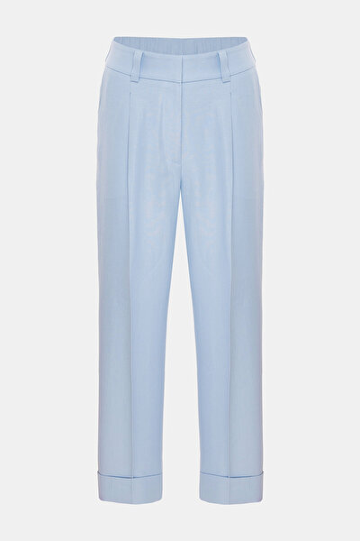 BLUE WIDE LEG TROUSERS 4