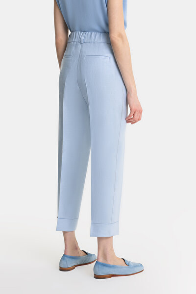BLUE WIDE LEG TROUSERS 3