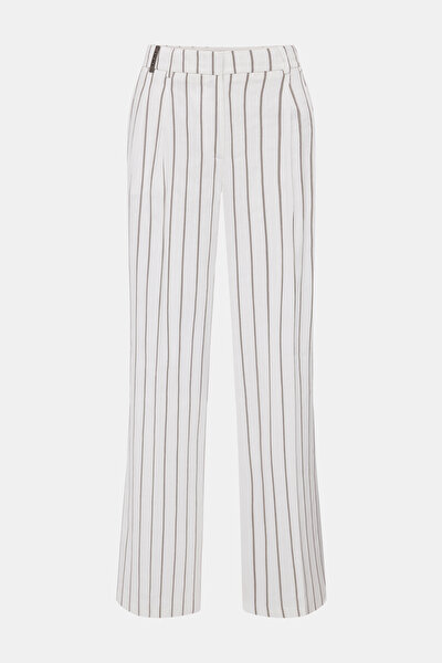 BEIGE WIDE LEG TROUSERS 5