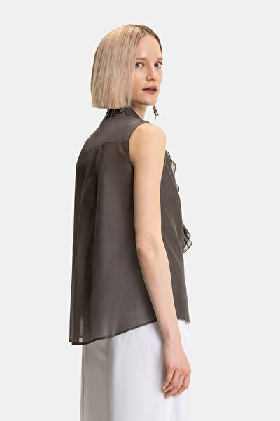 BROWN SLEEVELESS SHIRT 3