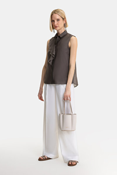 BROWN SLEEVELESS SHIRT 5