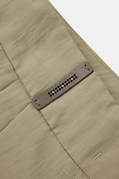 KHAKI WIDE LEG TROUSERS 8