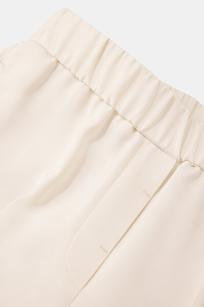 BEIGE WIDE LEG TROUSERS 4