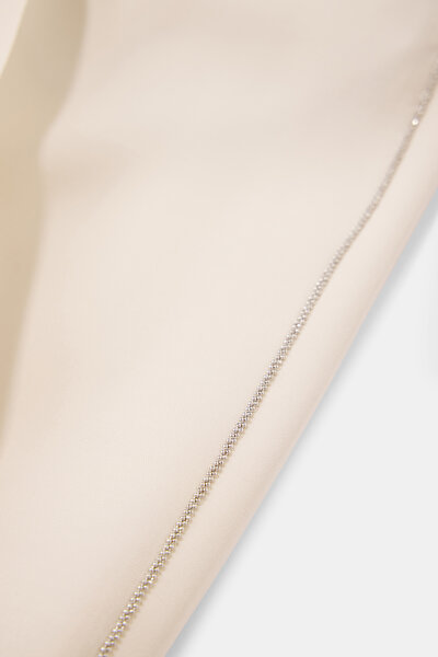 BEIGE WIDE LEG TROUSERS 5