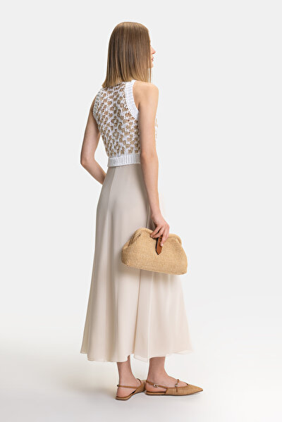 WHITE SLEEVELESS DRESS 3