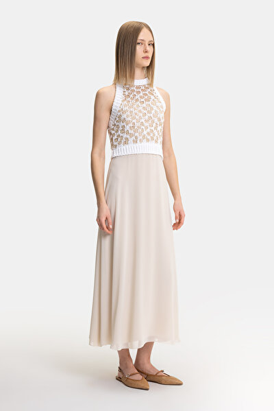 WHITE SLEEVELESS DRESS 5