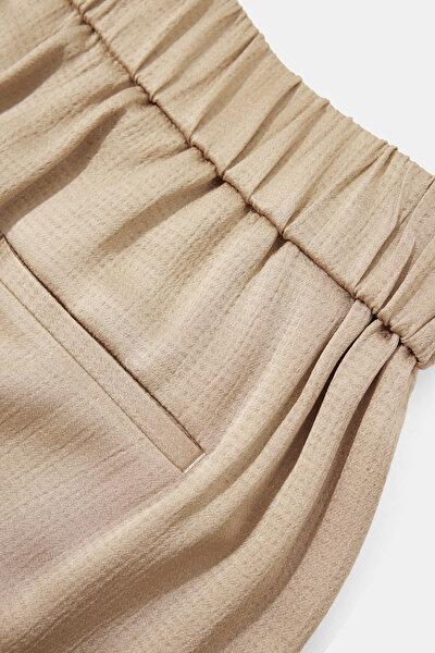 CAMEL WIDE LEG TROUSERS 10