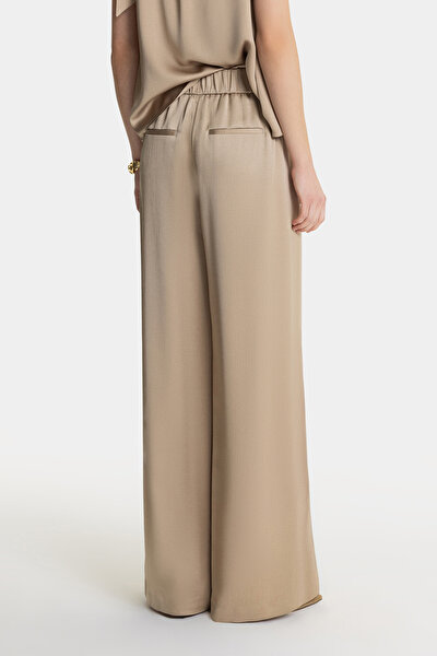 CAMEL WIDE LEG TROUSERS 4