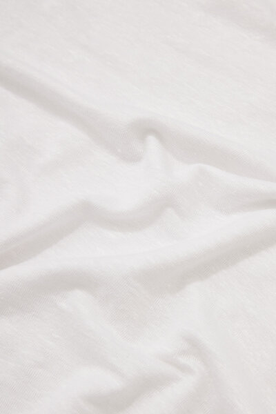 WHITE V NECK OFF THE SHOULDER TSHIRT 4
