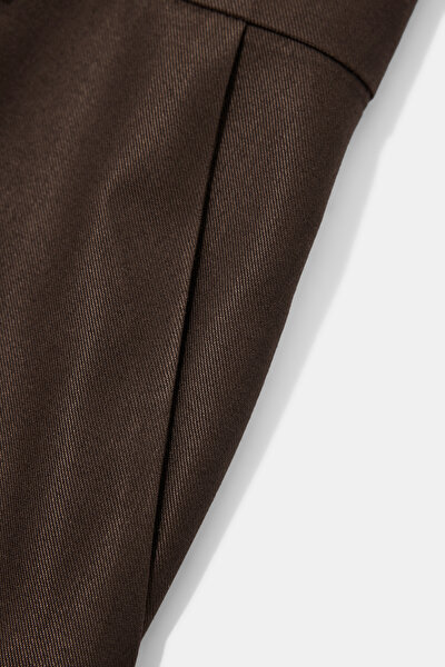 BROWN WIDE LEG TROUSERS 8