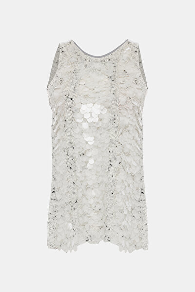 BEIGE SLEEVELESS BLOUSE 9