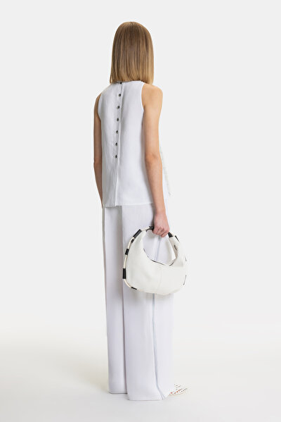 BEIGE SLEEVELESS BLOUSE 5